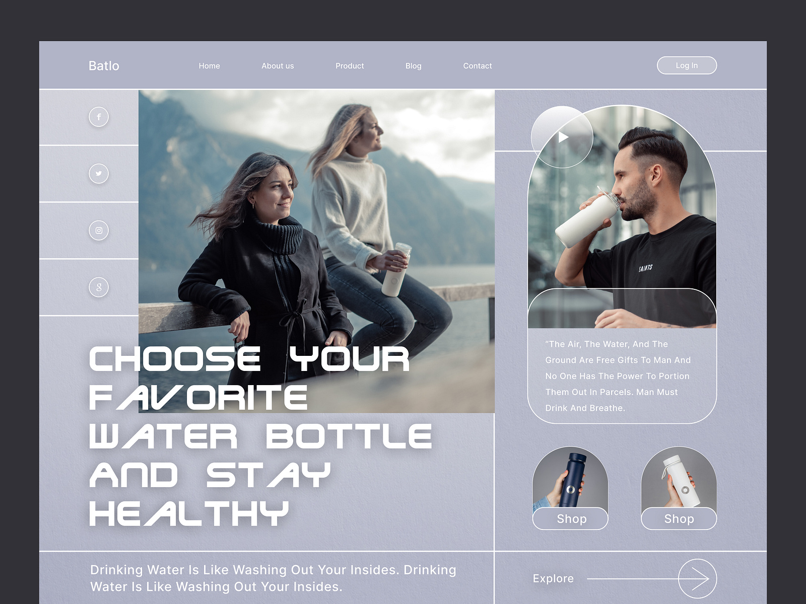 Bottles site Interface Design by Bitmate Studio on Dribbble