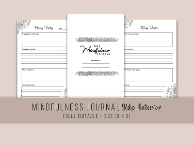 Mindfulness Journal Planner designs, themes, templates and downloadable ...