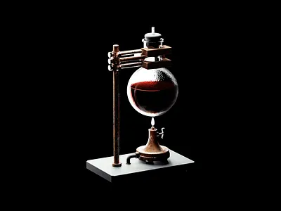 Distilled 3d 3d animation animated animation blender blender3d chemist chemistry glass illustration magic metal potion rust science vial
