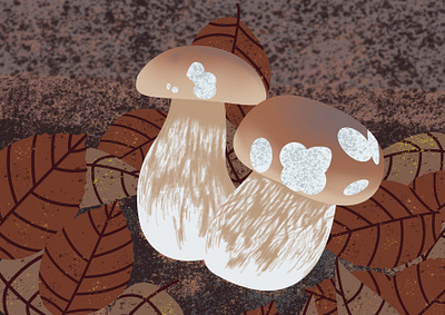 Penny bun / Cèpe de Bordeaux artwork digital digital art digital artwork digital illustration digital painting illustration