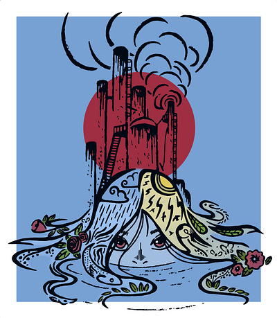 Head above water artwork digital digital art digital artwork digital illustration digital painting illustration