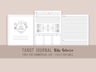 Tarot Journal (KDP Interior) amazon kdp graphic design kdp interior tarot journal tarot journal kdp interior
