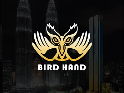 bird hand logo concepts branding design graphic design illustration logo motion graphics typography ui ux vector