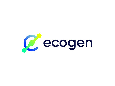 ecogen - letter e web3 logo design app icon blockchain branding ecommerce futuristic logo identity letter mark logo logo design logo mark logodesign logotype modern logo software logo vector web 3.0 web3 logo