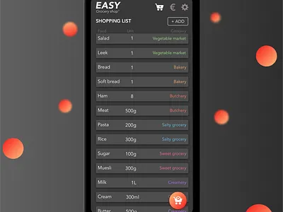Easy Grocery Shop ui design uidesign ux design