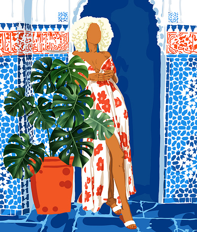Culture, Colorful Bold Eclectic Modern Bohemian plants