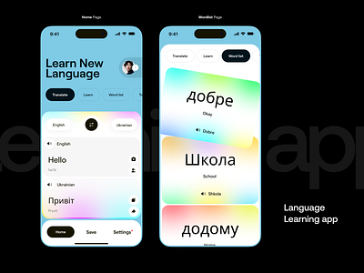 Mobile App: Language Learning app app design application dribbble educational app interface language learning app languages learning learning app learning platform minimal mobile mobile app mobile design mobile ui modern orix sajon ui