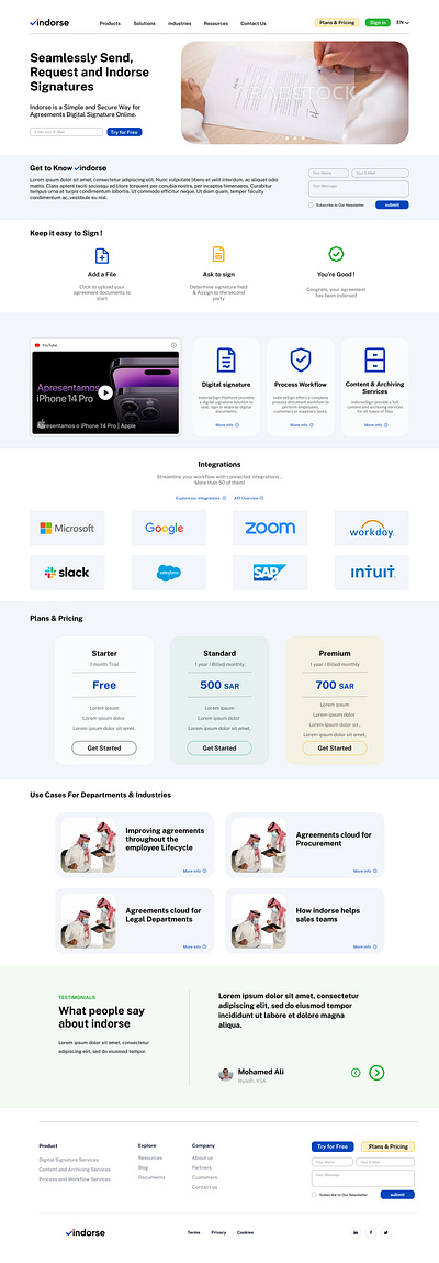 indorse website homepage UI & UX figma ui ui ux user interface ux