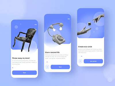 Share it. app — Onboarding screens app carousel design mobile onboarding screen screens splash ui ux