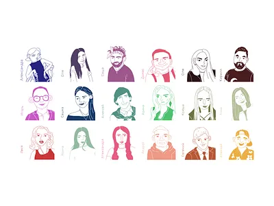 All together about us page people team