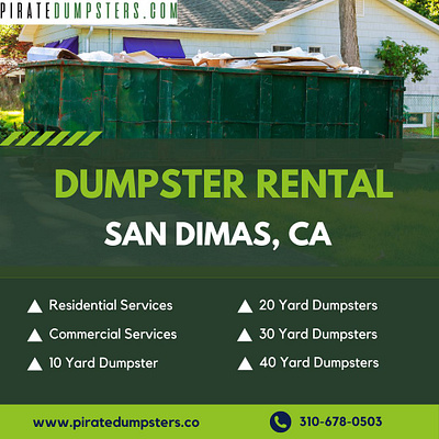 Dumpster Rental Tips for San Dimas, CA Residents dumpster rentals dumpsterrentalsandimas pirate dumpsters