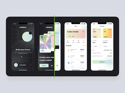 Crypto wallet - Mobile app app crypto design figma mobile mobile app ui ux uxui