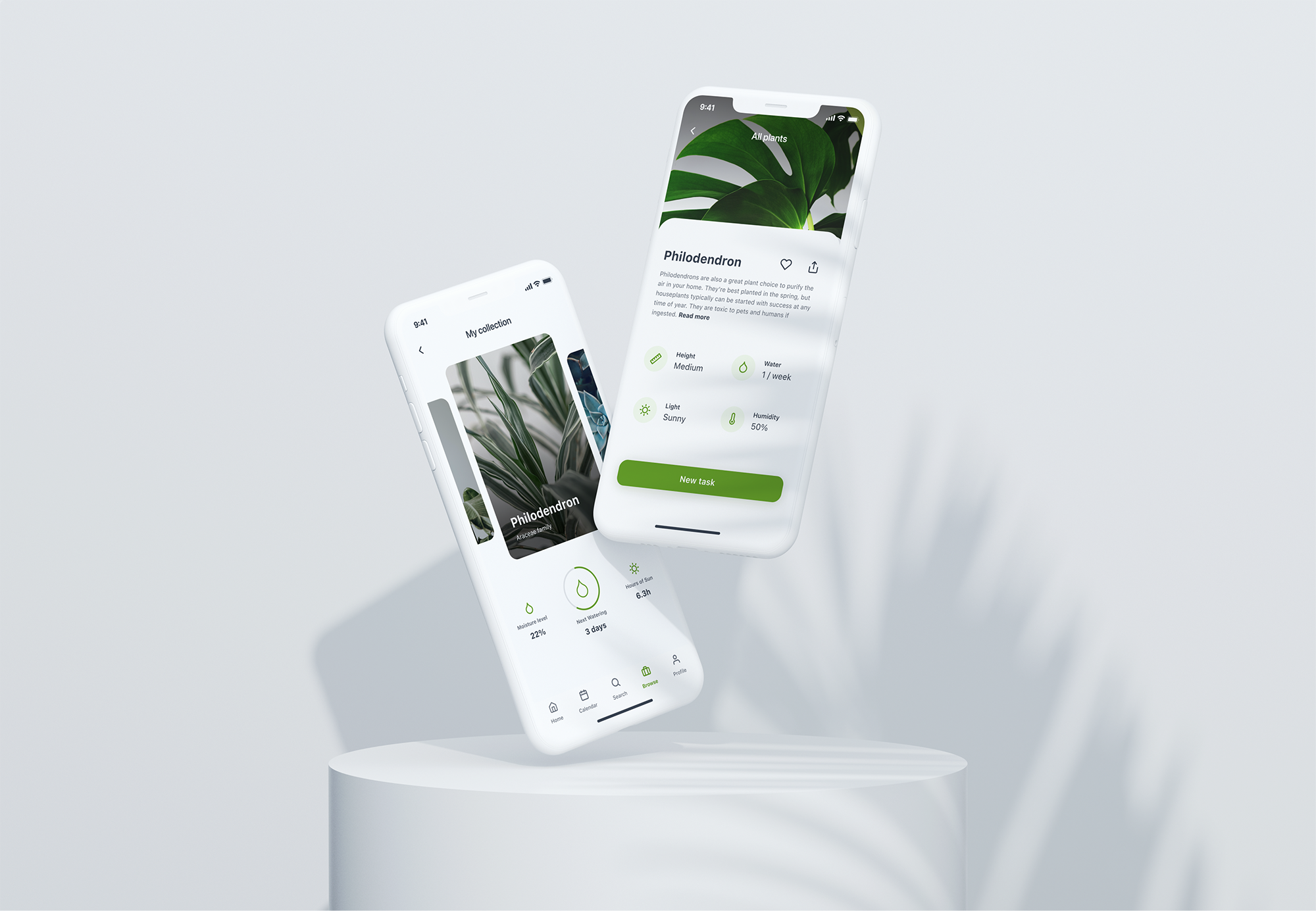 Design Concept for a Plant Care App app bootcamp design ui ux