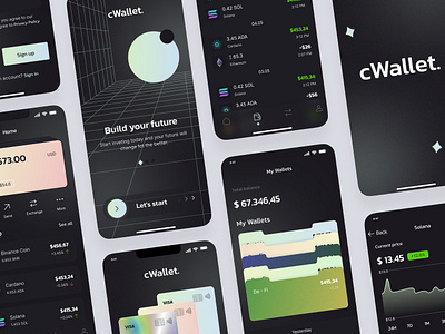 Crypto wallet - Mobile app app app design bitcoin crypto crypto currency cryptocyrrency design mobile app mobile design ui ux wallet