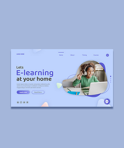 Horizontal E-learning Web banner Template banner e learning e learning web banner graphic design horizontal e learning web banner logo ui web banner web banner template website website footer