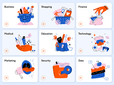 Ellsy Bundle bundle figma illustration illustrations illustrator pack vector