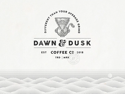 Dawn & Dusk Coffee Co. branding brandingdesign classy cofeebranding coffeecompany coffeegrinder hand drawn illustration logo organic packaging packagingdesign rustic sophisticated vintage vintagedesign vintagelogo