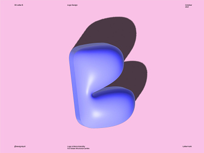 b logo - 3d logo 3d 3d letters b b logo brand identity branding identity lettermark logo logos minimal modern monogram simple