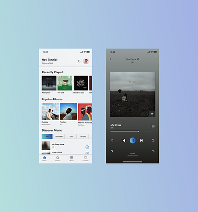 Mobile Music app player design mobile screens mobile ui music app music app player music app ui now playing ui ui design ui ux