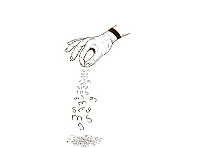 Inktober 17 - Salty design hand illustration inktober msg salt salty