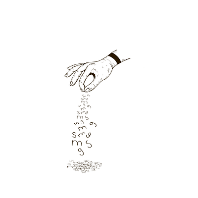 Inktober 17 - Salty design hand illustration inktober msg salt salty