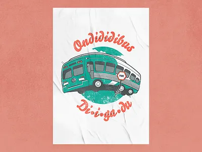 Shutdown Bus bus design flat graphic design icon illustration minimal poster vector