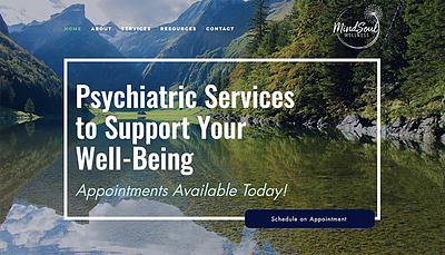 Web Design for a Psychiatric Medical Practice branding web design