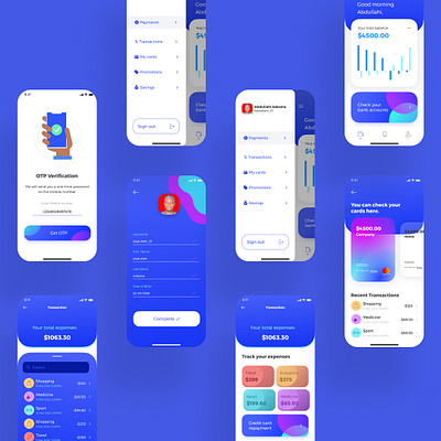 E-WALLET AND FINANCE MONEY APP UX CASE STUDY app design illustration typography ui ux