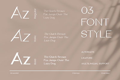 Pabriqa - Classic Modern Sans Serif classic font modern sans serif typography