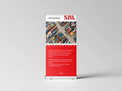 Roll Banner - SAL adobe illustrator adobe photoshop app branding design graphic design illustration logistics logo logo pattern mmockup roll banner mockup mockup branding mockup design pattern roll banner vector