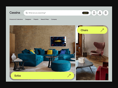 🛋 Cassina Hero Header Concept | Furniture Shop bedroom clean decor design furniture shop furniture store hero header hero section interior minimal online store sofa typography ui ui design ux ux design web web design website