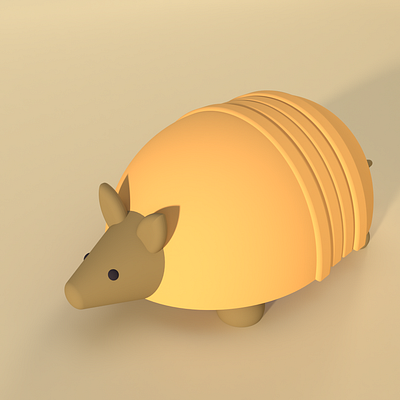 Armadillo 3d armadillo desert illustration redner sunset texas