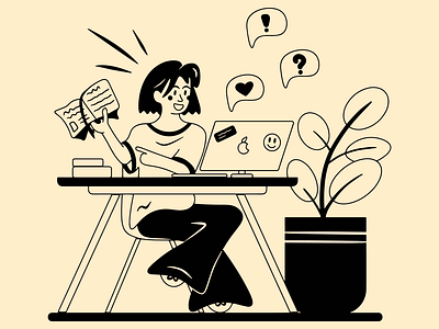 Online school illustration graphic design ill illustration vector