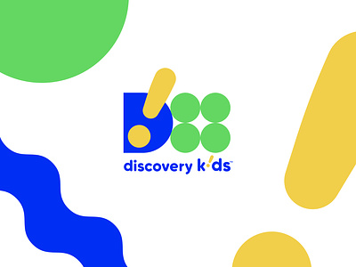 Discovery kids unofficial logo redesign attracting brand identity branding color d discovery icon illustration kids kids logo lettermark logo mark modern playful redesign shape symbol tv channel logo vector
