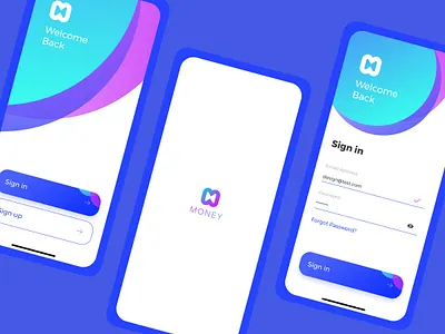 E-WALLET AND FINANCE MONEY APP ONBOARDING SCREENS app design illustration typography ui ux