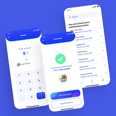 E-WALLET AND FINANCE MONEY APP ONBOARDING SCREENS app design illustration typography ui ux