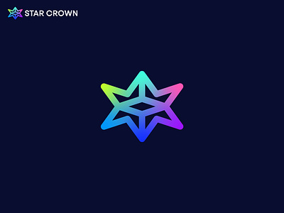 Star Crown Logo 10k branding colorfull creative crown crownicon crownlogo gradient icon logo logodesign modern modernlogo star starcrownlogo staricon starlogo usa