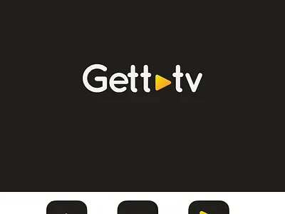 Gett TV - Branding & Identity branding design flat graphic design illustrator logo min minimal vector