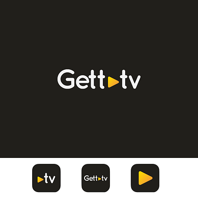 Gett TV - Branding & Identity branding design flat graphic design illustrator logo min minimal vector