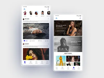 Influencers Finder app design ui ux