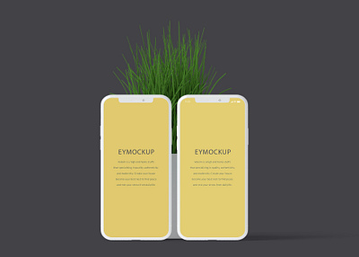 Free Green Mobile Mockup branding design design template designs free green illustration logo mobile mockup psd psd mockup ui web