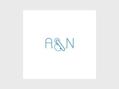 A and N Logo branding design graphic design illustration logo typography vector