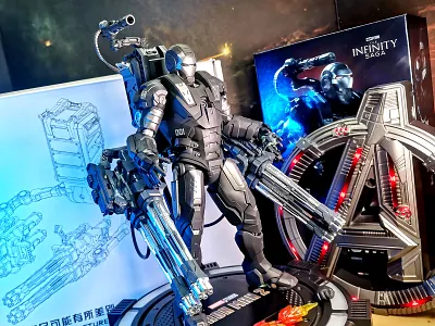 Gatling gun attachment for ZD Toys War Machine Mark 1 marvel toys war machine