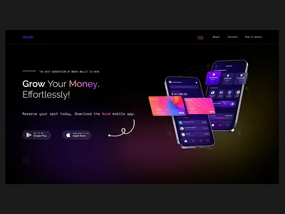 Web3 Landing Page dark theme landing page web3