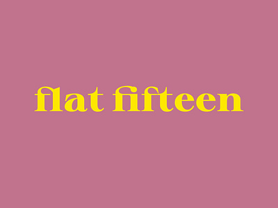 Flat Fifteen - Logo branding design graphic design logo