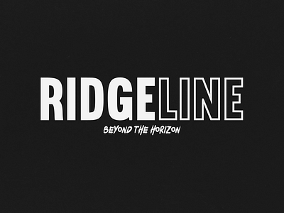 RIDGELINE: Beyond The Horizon Logo Design branding chaostheory design graphic design illustration logo typography