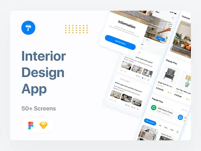 Intro+ | Interior Design, Architecture & Decor UI Kit app architecture bedroom building construction creative decor design dining room furniture design home interior ix studio ixstudio kitchen living room minimal mobile mobile app ui kit