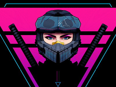 Cyberpunk Character Design cyber cyberpunk digital art digital illustration illustration poster design scifi