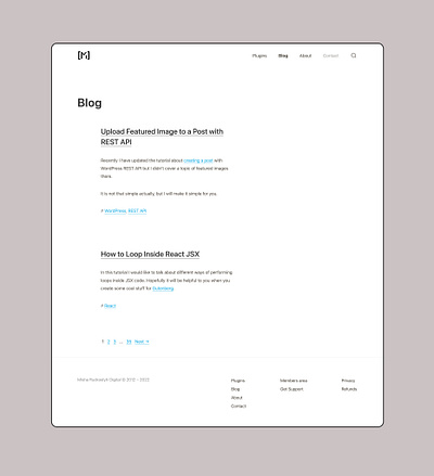 Our Minimalist Blog blog blog design clear design minimal minimalist webdesign