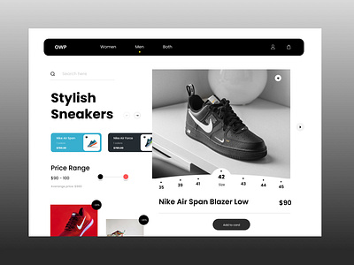 Shoes Website Design UI - Nike app design design landing page mobileapp nike brand product design shoes design shoes ui shoes website ui uiux uiux design